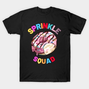 Sprinkle Squad Donut Lover Matching Birthday Party T-Shirt